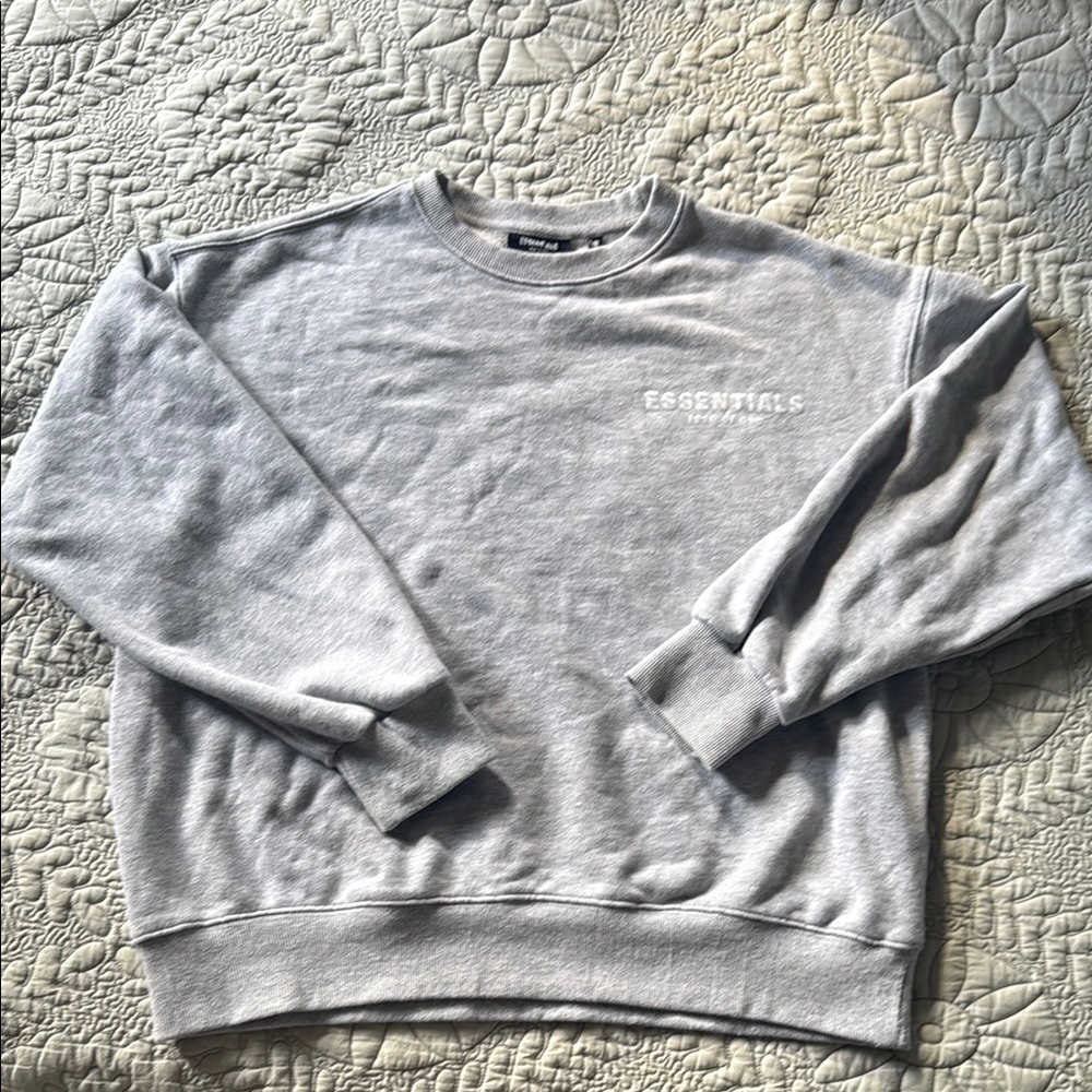 Essentials Fear of God Grey Gray Sweatshirt Medium Auth